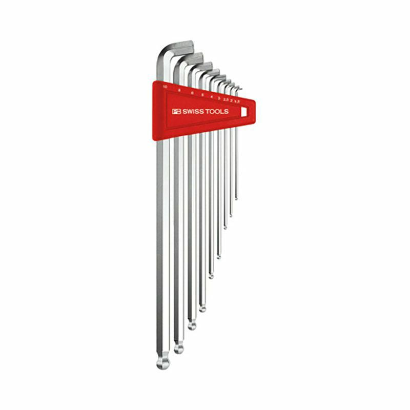 PB SWISS TOOLS(ピービースイスツールズ)ショートヘッド ロングボール六角棒レンチセット 2212.LH-10