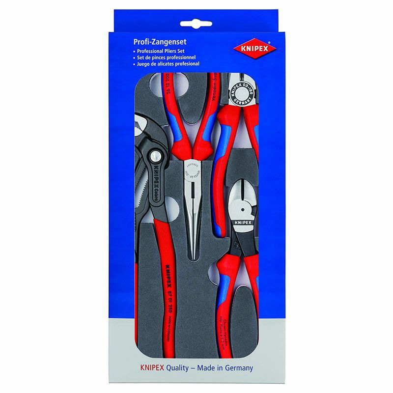 KNIPEX(クニペックス)プライヤーセット ウレタントレイ入リ 002001V15