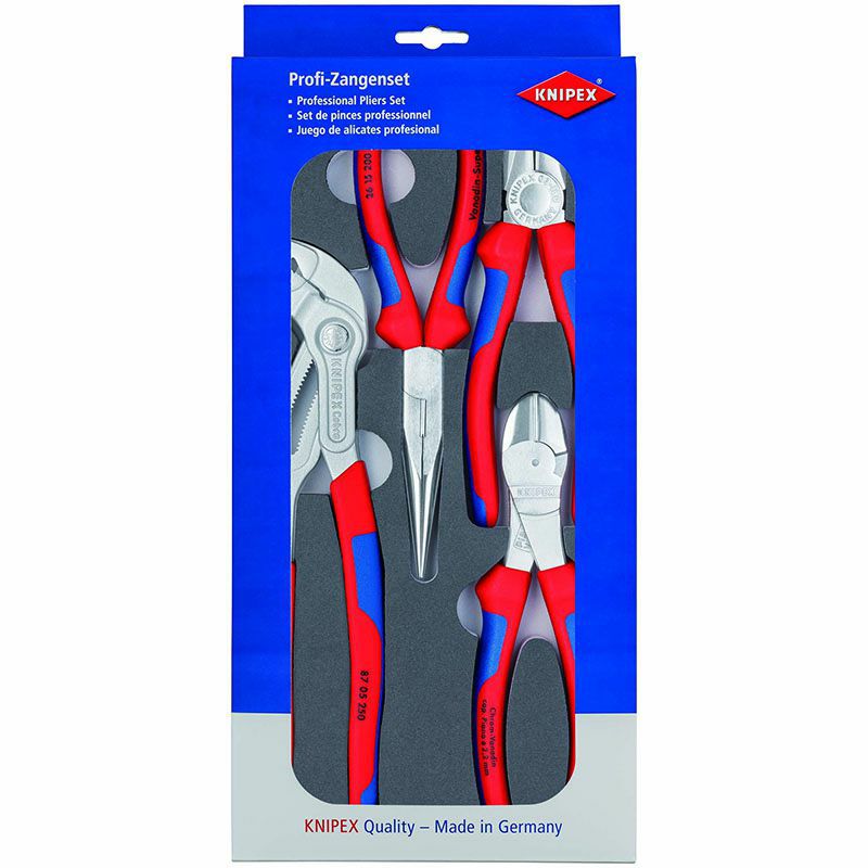 KNIPEX(クニペックス)プライヤーセット ウレタントレイ入リ 002001V17