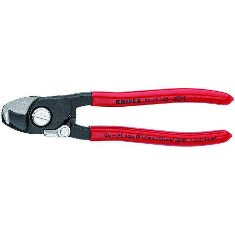 KNIPEX(クニペックス)ケーブルカッター バネ付 ストリップ付 9541-165
