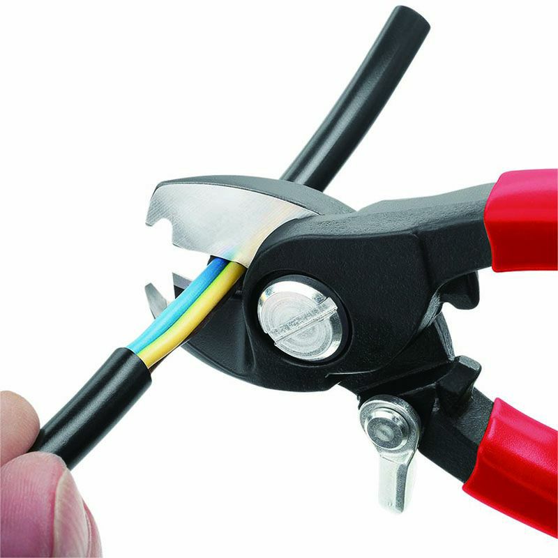 KNIPEX(クニペックス)ケーブルカッター バネ付 ストリップ付 9541-165