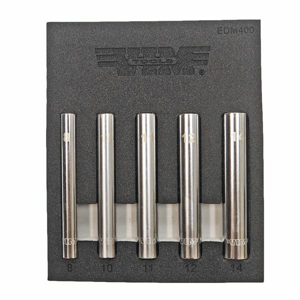VIMTOOLS(ヴィムツール)5pc 1/4dr エクストラディープソケットセット EDM400