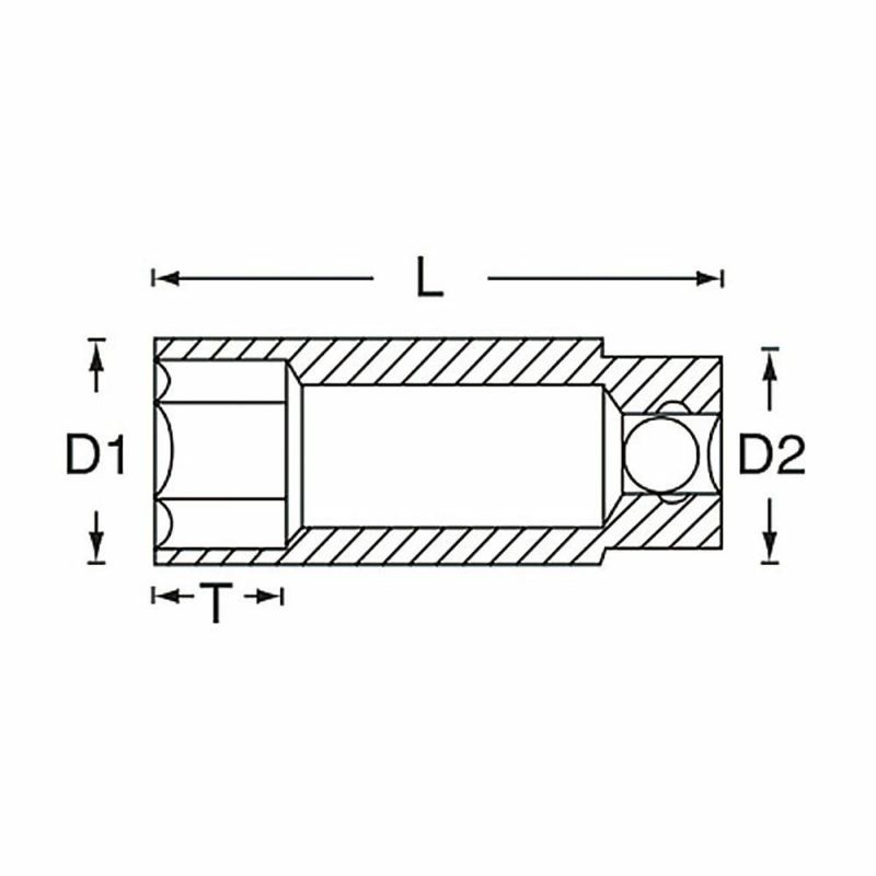 SIGNET 1/4DR ディープソケット(ミリ)