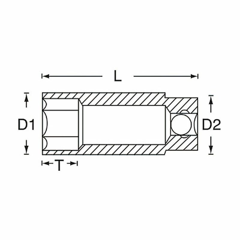 SIGNET 1/4DR ディープソケット(ミリ)