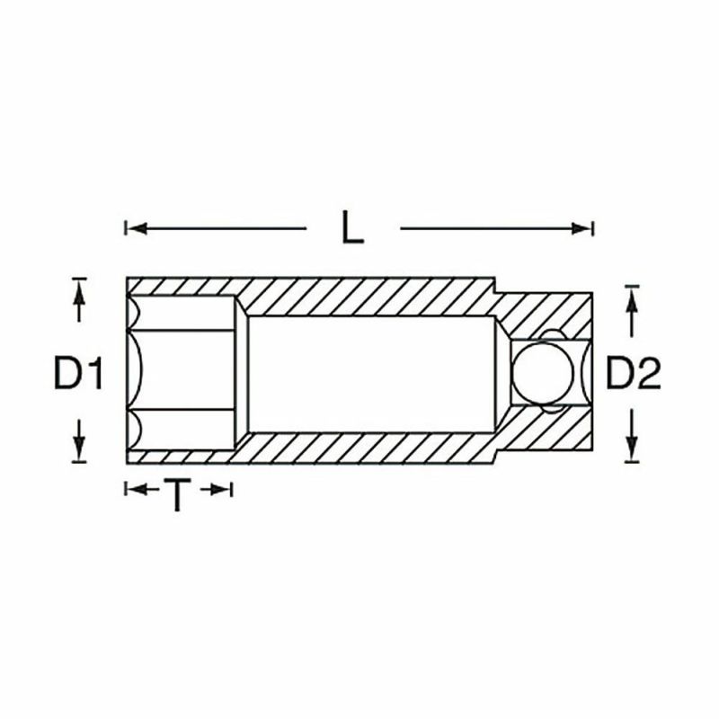 SIGNET 1/4DR ディープソケット(インチ)