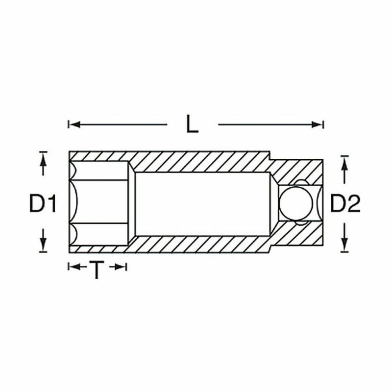 SIGNET 1/4DR ディープソケット(ミリ)