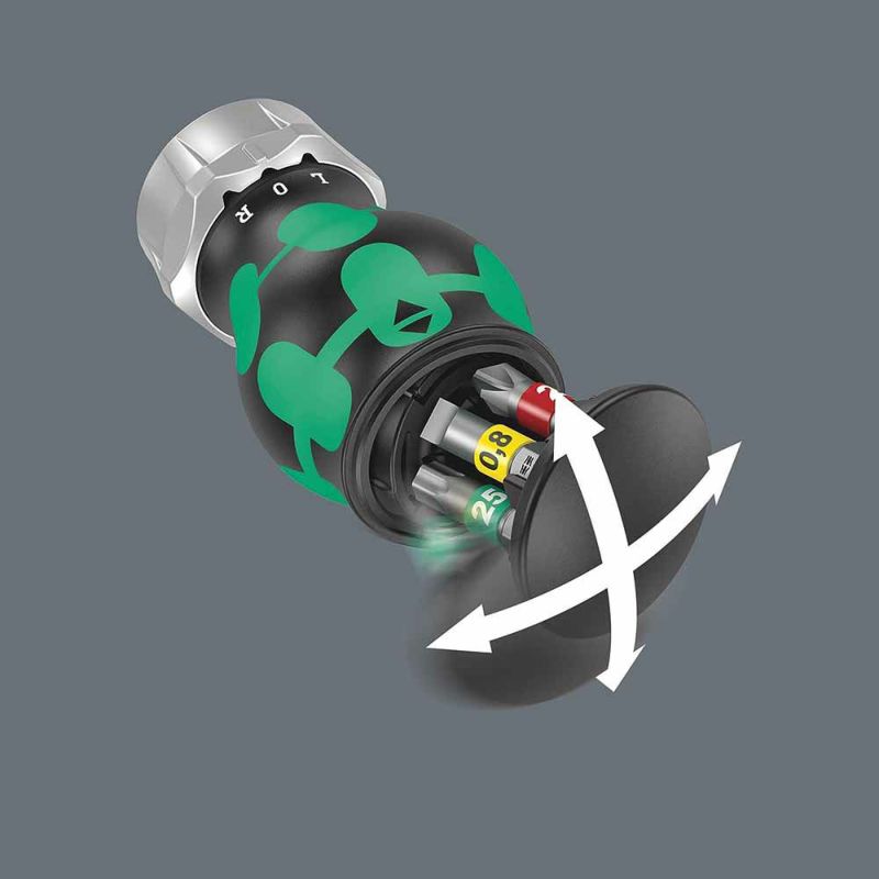 Wera(ヴェラ)Kraftform クラフトフォームコンパクトスタビーラチェットドライバー Kompakt Stubby Magazin RA 1