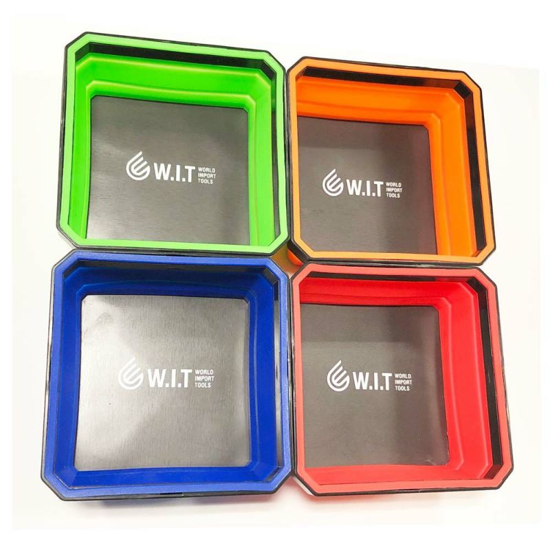 WIT 4pc シリコン製マグネットトレー4色セット