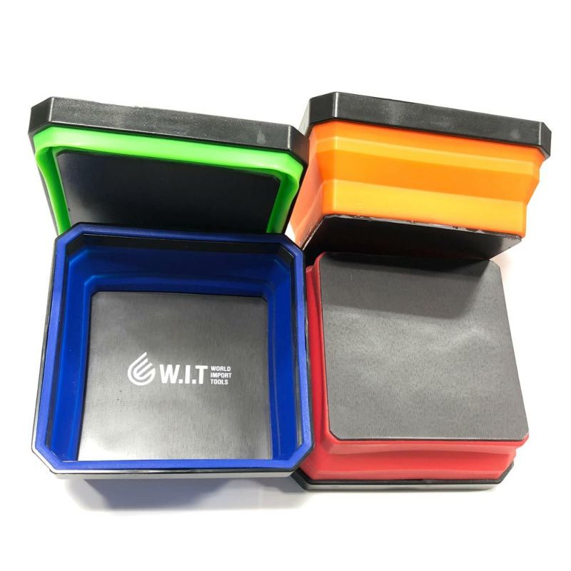 WIT 4pc シリコン製マグネットトレー4色セット