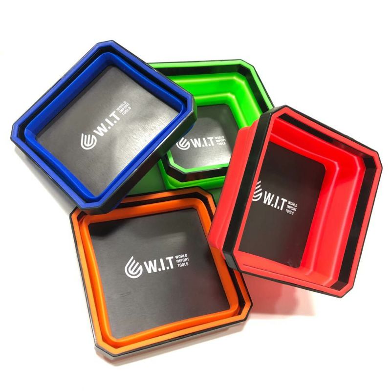 WIT 4pc シリコン製マグネットトレー4色セット