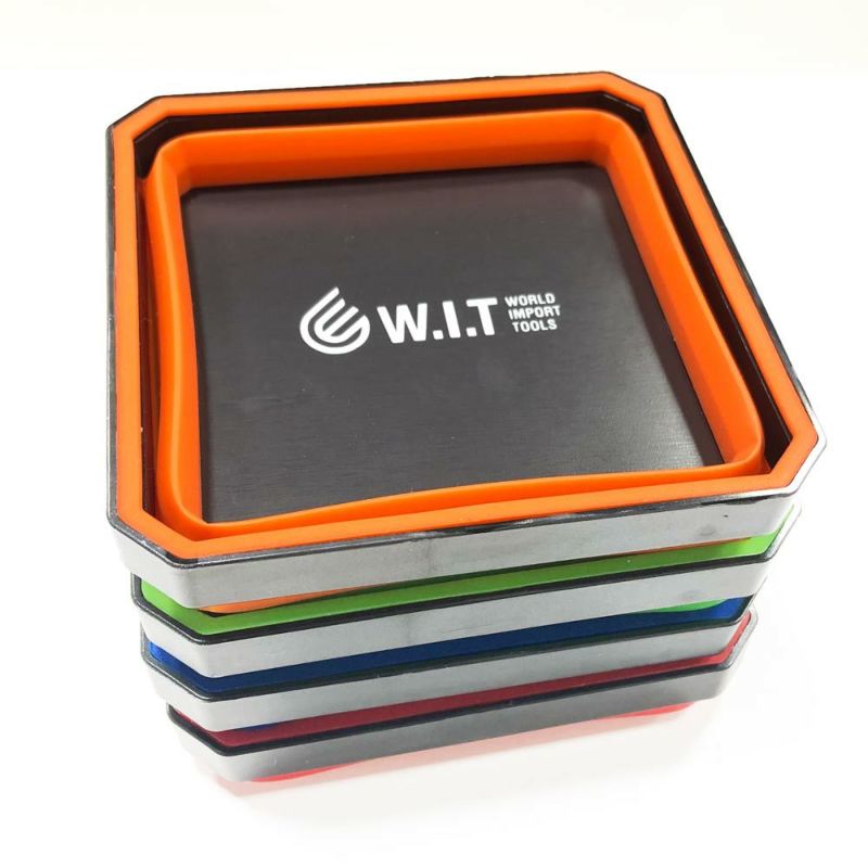 WIT 4pc シリコン製マグネットトレー4色セット