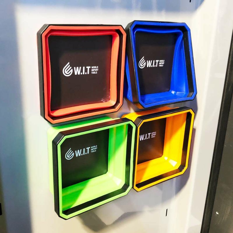 WIT 4pc シリコン製マグネットトレー4色セット