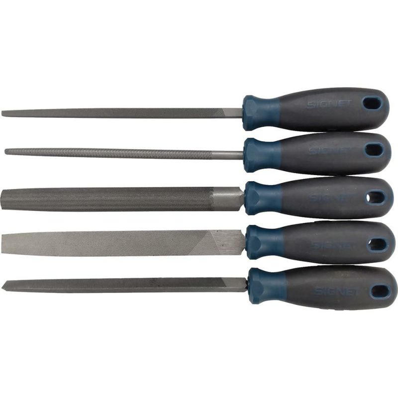 SIGNET(シグネット)5PC 鉄工ヤスリセット(鉄用)200mm 46170
