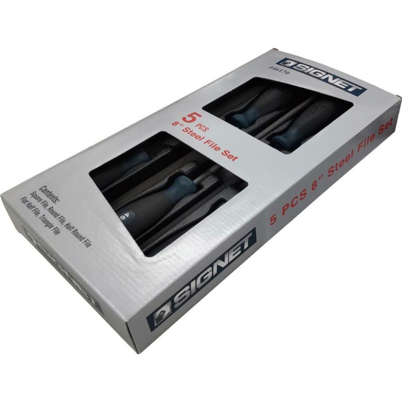 SIGNET(シグネット)5PC 鉄工ヤスリセット(鉄用)200mm 46170
