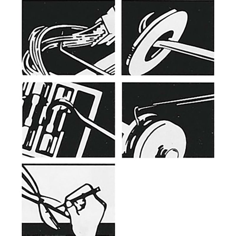 ULLMAN(アルマン)4pcs クッショングリップタイプロングピックツールセット CHP4-L