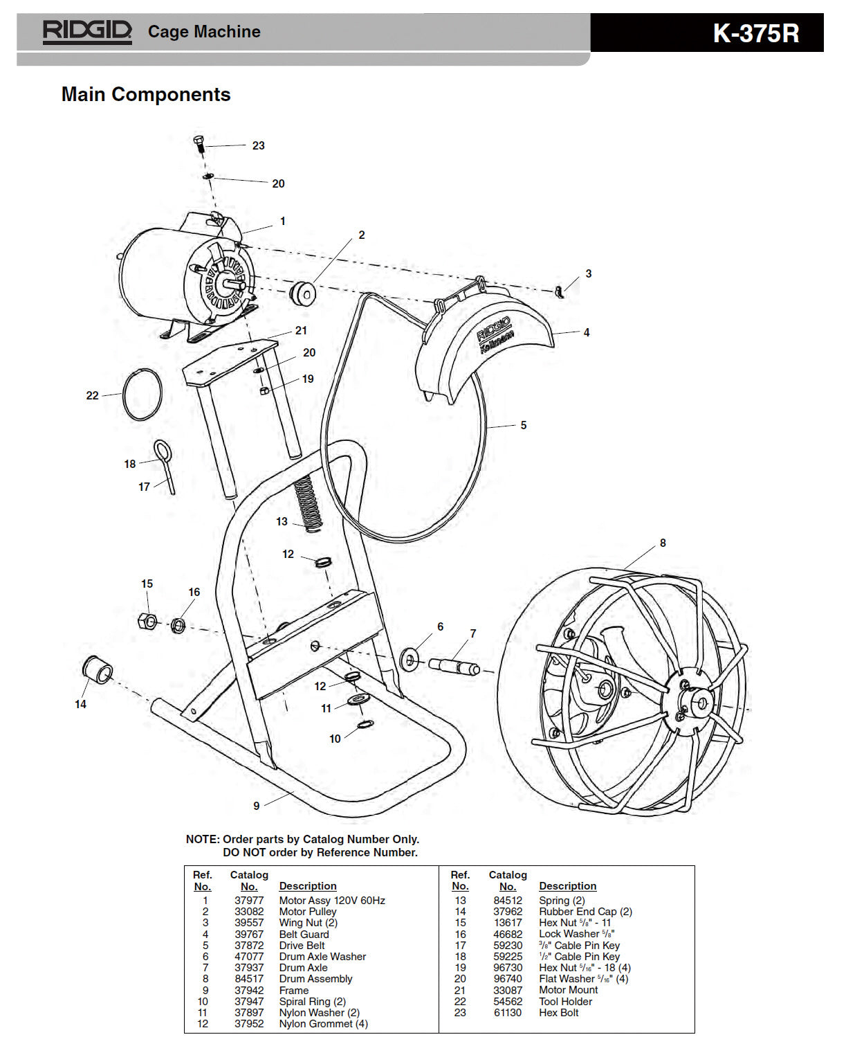 RIDGID(リジッド) ヘックス ナット 5/8-11 F/K-375 13617