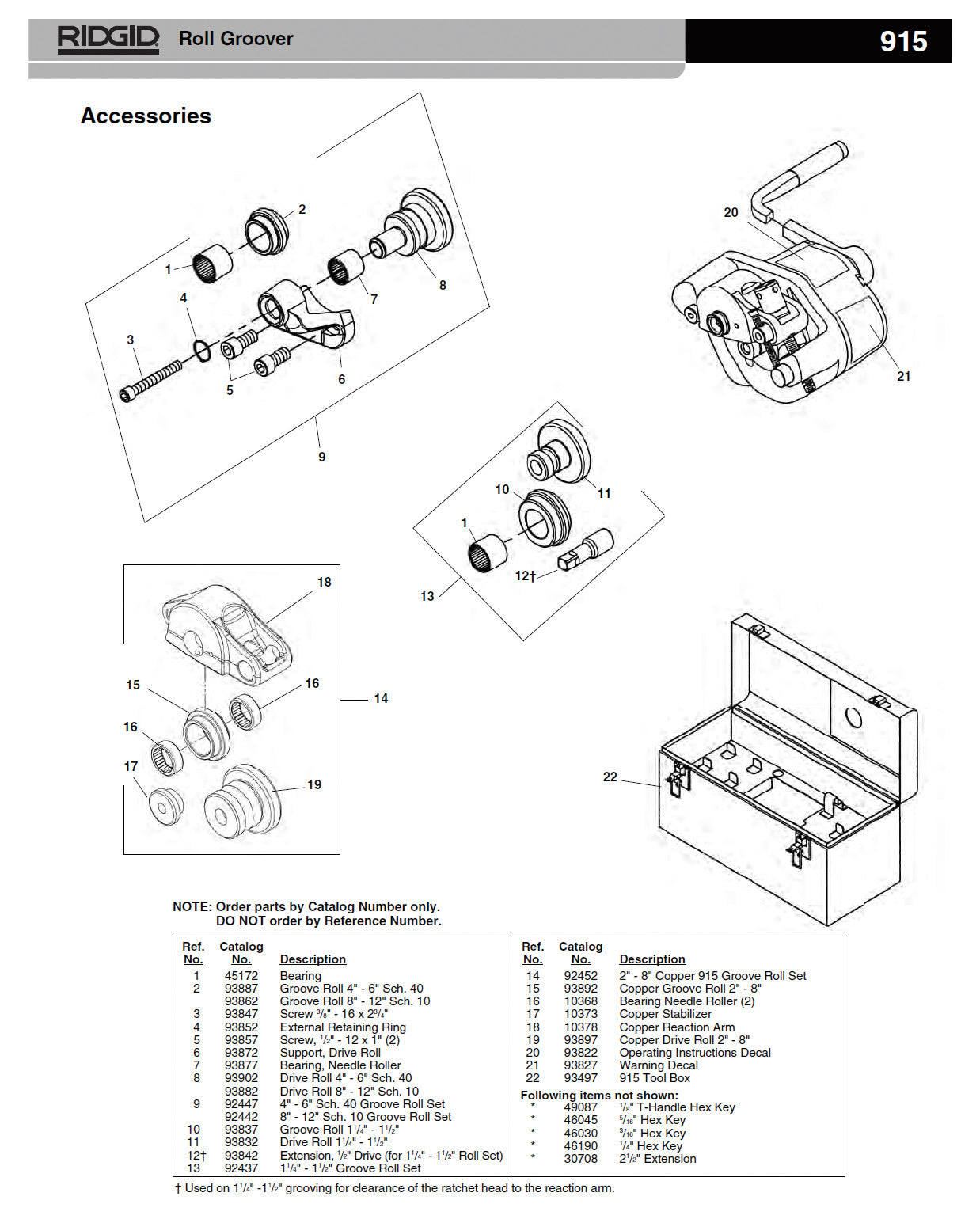 RIDGID(リジッド) ドライブロール 4ー6" SCH 40 F/915 93902