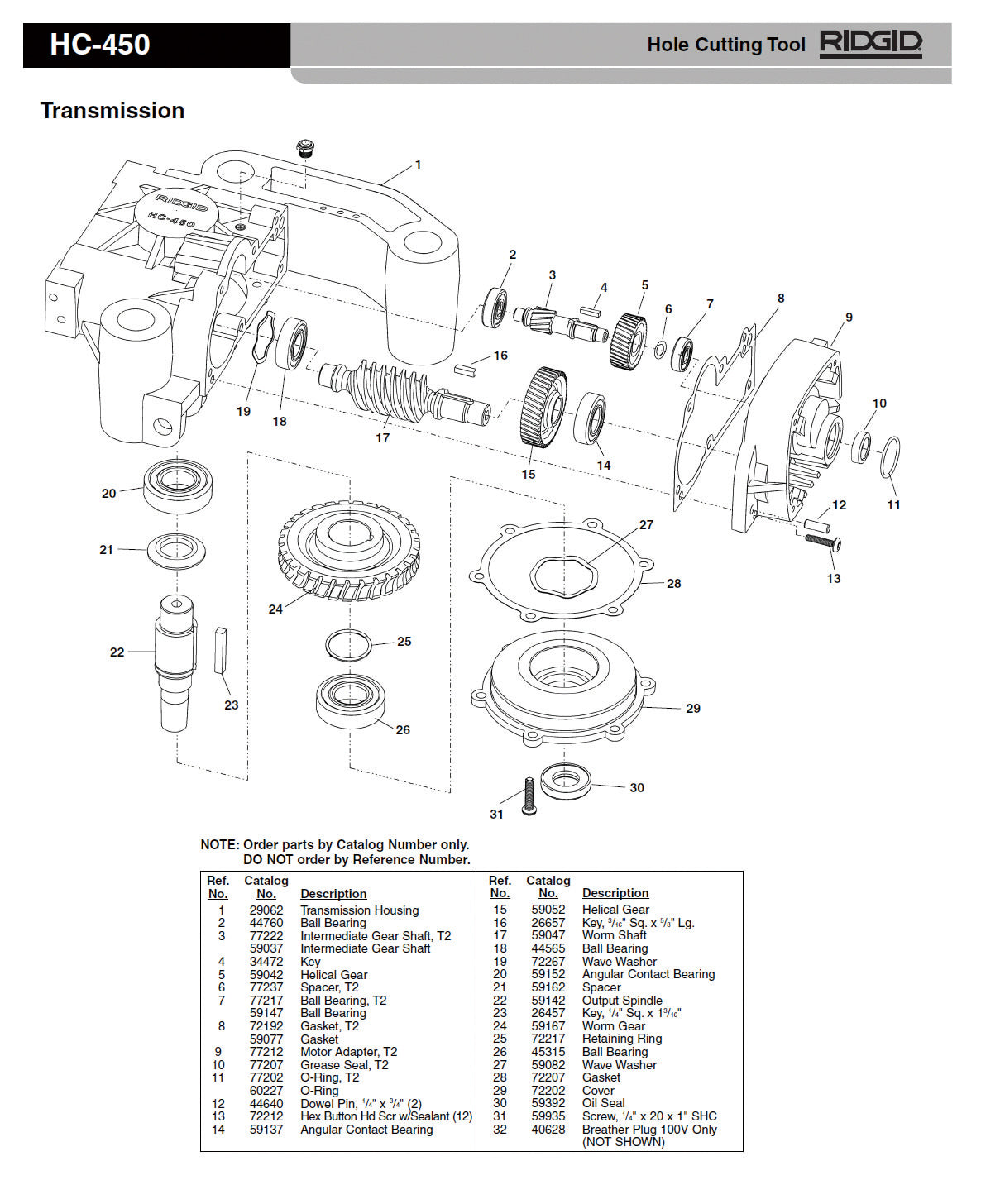 RIDGID(リジッド) シャフト F/HC-450 59047