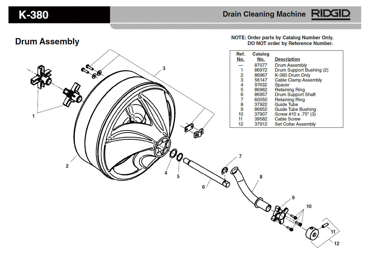 RIDGID(リジッド) スペーサー K-380用 97432
