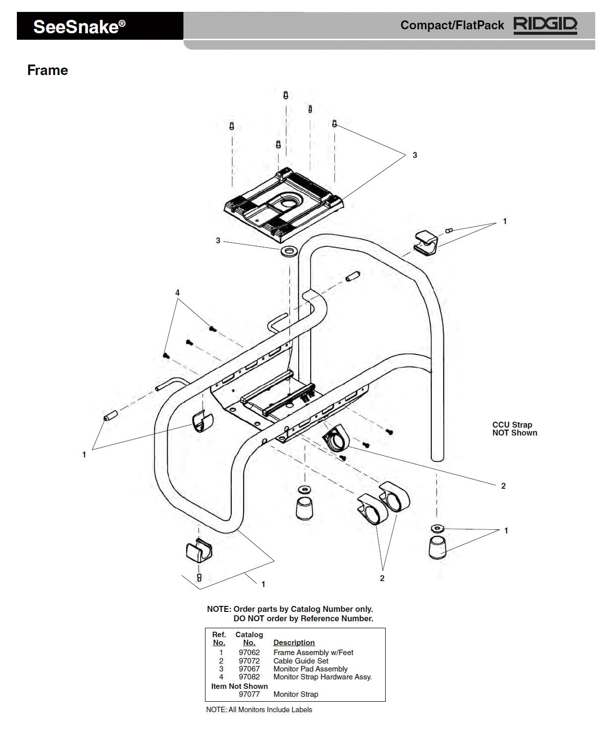 RIDGID(リジッド) ケーブル ガイド セット F/コンパクト 97072