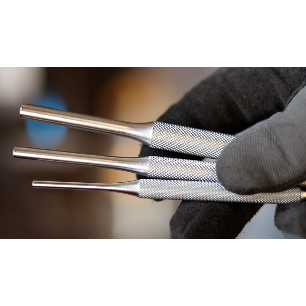 PB SWISS TOOLS(ピービースイスツールズ) 1.0-9.0mm/11本組 平行ピンポンチ(センターポンチ付) PB715.H