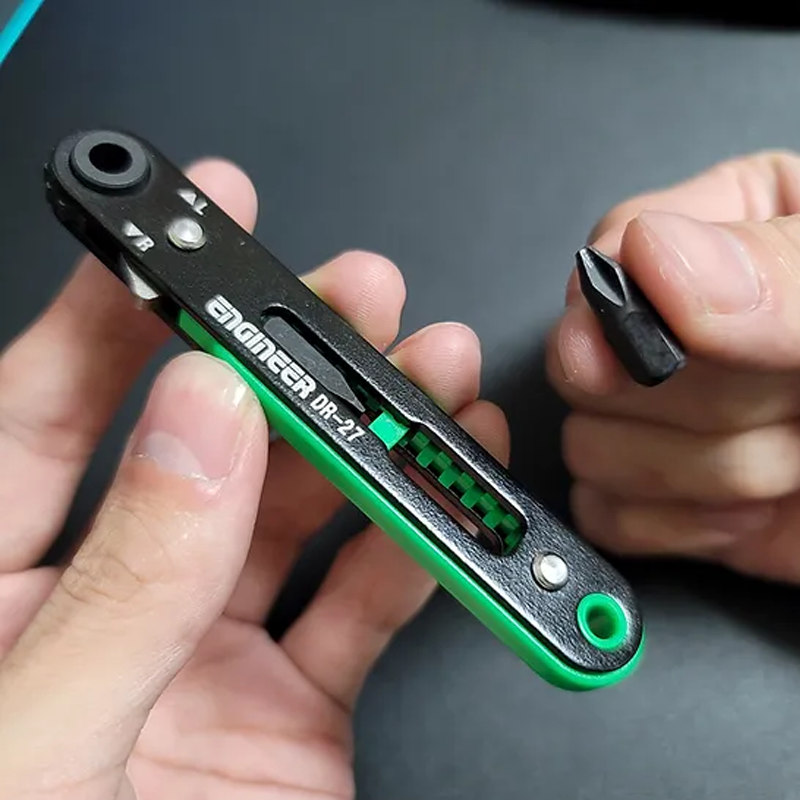 ENGINEER(エンジニア)極薄ラチェットドライバー(極短モグラ用) DR-27