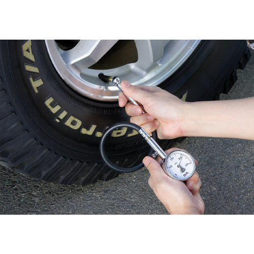 大橋産業(BAL) 50- 400kPa タイヤゲージ(270mmホース付) No.1224