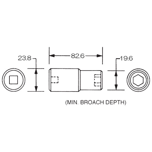 ESCO(エスコ) 1/2"DRx12mm インパクトソケット・ディープ EA164XB-12A