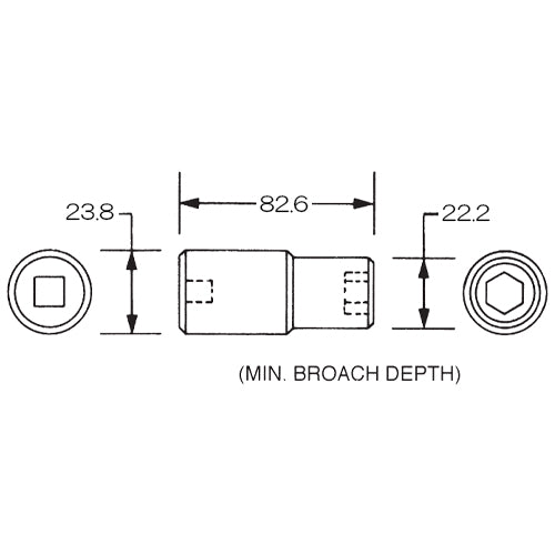 ESCO(エスコ) 1/2"DRx14mm インパクトソケット・ディープ EA164XB-14A