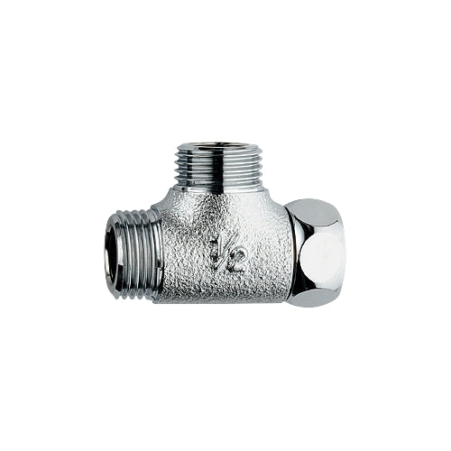 カクダイ G1/2"xG3/4" フレキ用片ナット異径チーズ 6462-20X13