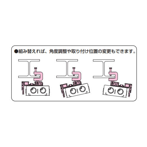 未来工業 H・L形鋼用ビームラックル(アウトレットボックス用) SGKM-6