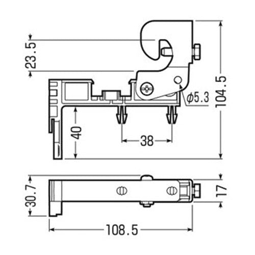 未来工業 15~20mmC型ビームクランプ(アウトレットボックス用) SM-6