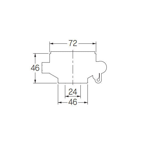 カクダイ φ72x46mm 閉栓キャップ(水栓上部用) 649-830