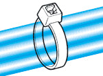 ヘラマンタイトン 605x 9.6mm 結束バンド(耐候性/ 25本) AB600-W
