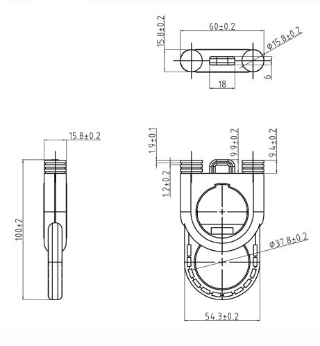 朝日電器(ELPA) 結束バンド用ホルダー KBH-01(OR)