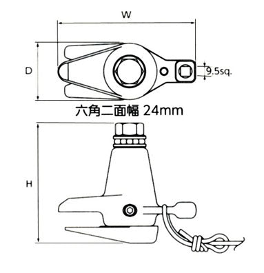 エスコ寸法図