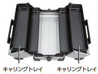 KTC(京都機械工具) 440x233x230mm 両開き工具箱 EK-10A