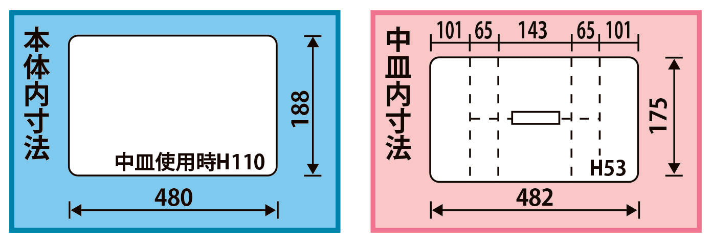 ESCO(エスコ) 530x253x220mm 工具箱(中皿付/青) EA505K-530