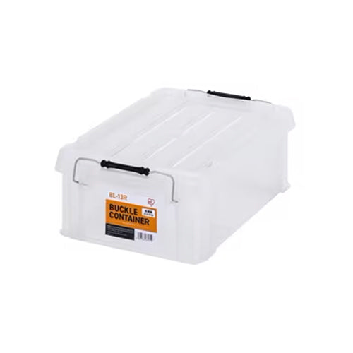 アイリスオーヤマ(IRIS OHYAMA) 450x295x159mm 収納ケース(バックル付/クリア) BL-13R