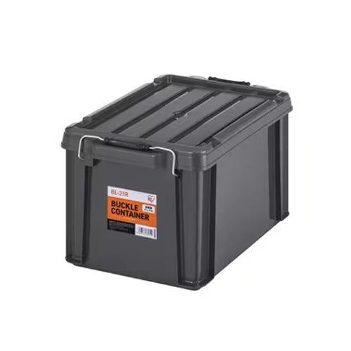 アイリスオーヤマ(IRIS OHYAMA) 450x295x255mm 収納ケース(チャコールグレー/3個) BL-21R