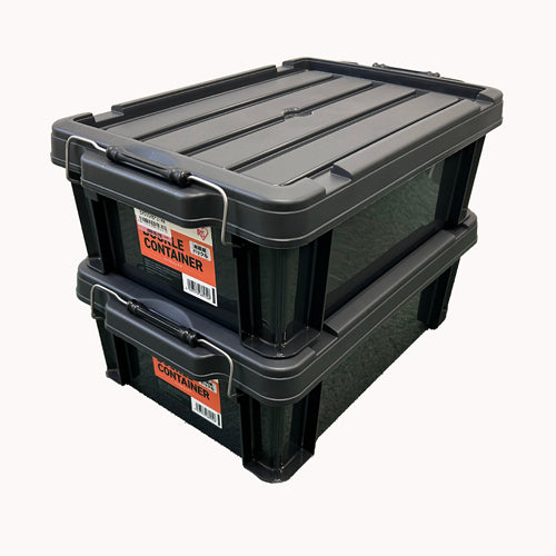 アイリスオーヤマ(IRIS OHYAMA) 450x295x255mm 収納ケース(バックル付/クリア/3個) BL-21R