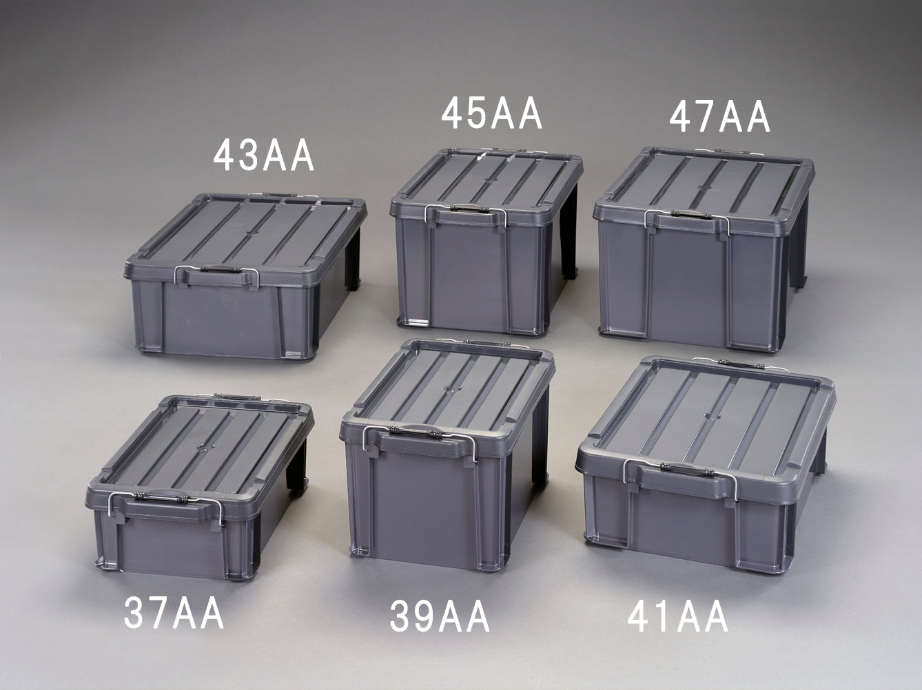 アイリスオーヤマ(IRIS OHYAMA) 525x380x182mm 収納ケース(バックル付/チャコールグレー) BL-22R