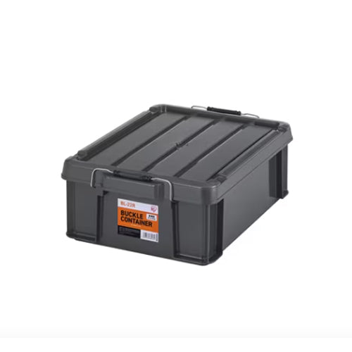 アイリスオーヤマ(IRIS OHYAMA) 525x380x182mm ケース(バックル付/チャコールグレー/5個) BL-22R