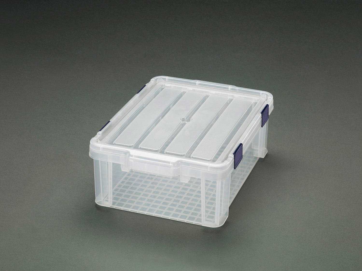 アイリスオーヤマ(IRIS OHYAMA) 579x386x325mm 収納ケース(バックル付/クリアー) MBR-45R