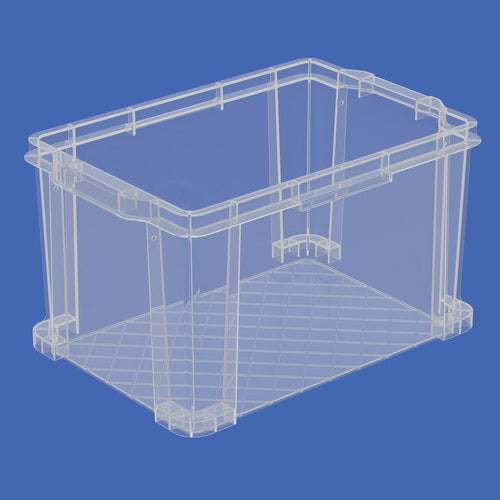 三甲(サンコー) 430x286x244mm/22.1L 収納ボックス(透明) 202138