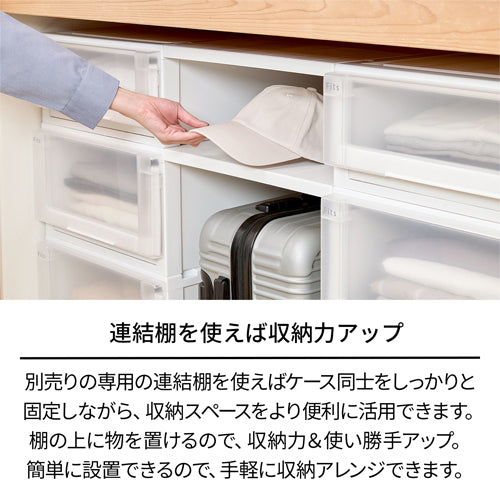 ESCO(エスコ) 440x740x180mm 引出し式収納ケース(2個) EA506MA-14B