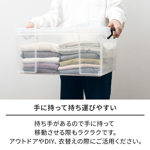 ESCO(エスコ) 440x740x300mm/ 68L 収納ケース(3個) EA506MB-16BB