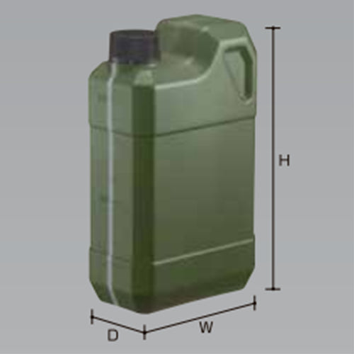 瑞穂化成工業 1L ポリタンク(遮光性/モスグリーン/ノズル無/5個 0189SMG