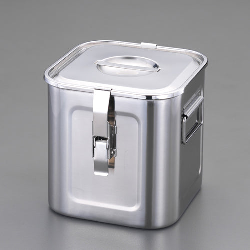 ESCO(エスコ) 330x330x330mm ふた付深型ボックス(ステンレス製) EA508SC-162A