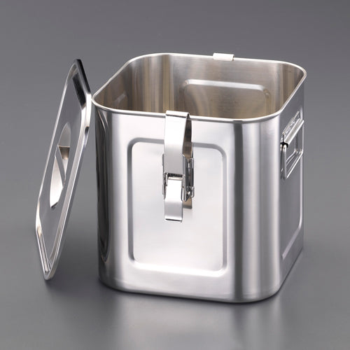 ESCO(エスコ) 330x330x330mm ふた付深型ボックス(ステンレス製) EA508SC-162A